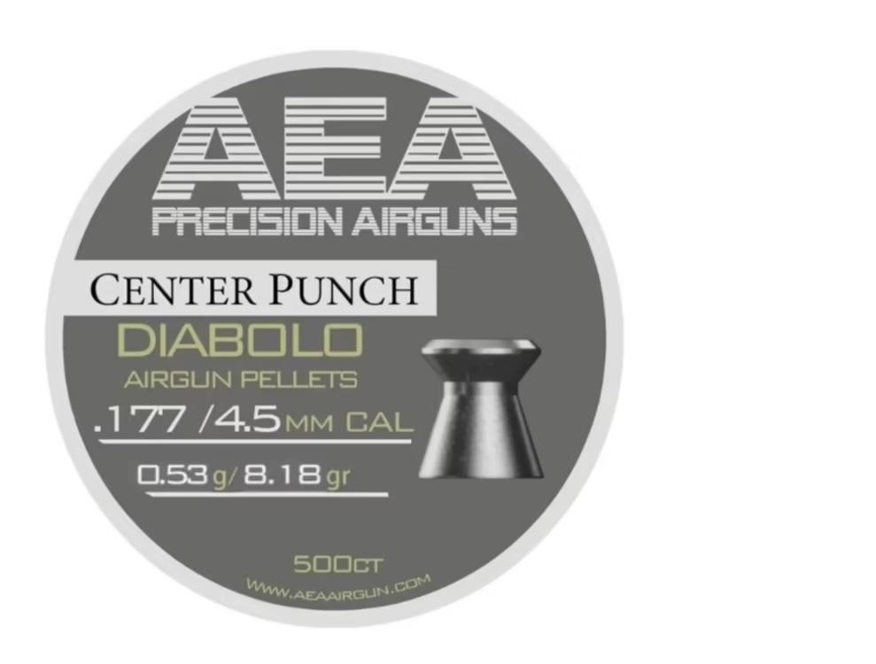 Centerpunch  Diabolo 4,5mm / Plat Kop / Gewicht ; 8,18 Grain  - 0,53 Gram / 500 Stuks in Box-4003-a